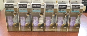 NEW 6PK Feit Electric 30-Light 10' Indoor Cool White  LED  Silver Wire B233 - Picture 1 of 1