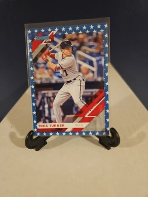 2019 Panini Donruss - Independence Day #141 Trea Turner  h-16 - Image 1 of 4