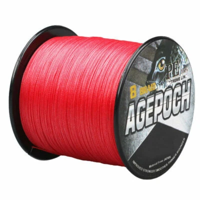 8 Strands Braid 100m-2000m Red PE Dynema Braided Fishing Line Thread 6LB-300LB - Image 1 of 4