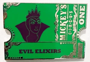Evil Queen Chaser Mickey's Circus Sinister Sideshows Ticket LE 100 WDW Disney Pi - Picture 1 of 2