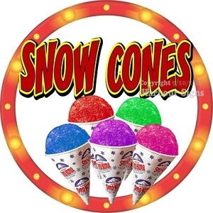 Calcomanía conos de nieve (elige tu talla) pegatina para camión de comida concesión de bocadillos c2 - Imagen 1 de 3