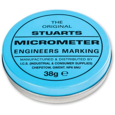 1 or 3 x Stuarts micrometer engineers marking blue tin - Image 1 of 2