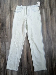 Jeans donna Good American Good Boy 8/29 nuovi con etichette spacco laterale alto coscia 32,5" cuciture interne - Foto 1 di 12