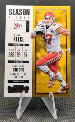 2017 Panini Contenders Season Ticket #68 Travis Kelce Chiefs Football Card - Image 1 of 2