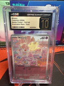 Milcery 152/142 Sv07: Stellar Crown Holo CGC Pristine 10 - Imagen 1 de 2