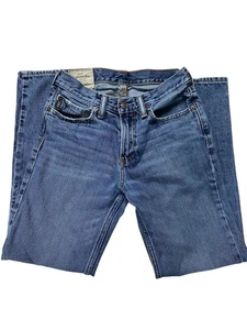 Abercrombie & Fitch Jeans Boys Size 14 Blue Denim Straight Leg Med Wash - Picture 1 of 15