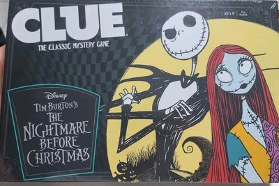 Clue Nightmare Before Christmas Board Game 2021 USAopoly FACTORY SEALED Burton - Image 1 of 4