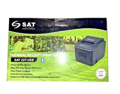NEW SAT THERMAL RECEIPT PRINTER  SAT 22T UEB USB, BLUETOOTH ,ETHERNET - Image 1 of 4