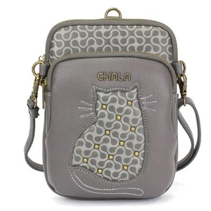 Cat - Mobile Phone Xbody Bag - RFID protected -grey - Picture 1 of 1