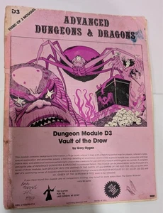 Advanced Dungeons & Dragons Dungeon Modul D3 Vault Of The Drow 3rd Printing TSR - Bild 1 von 4