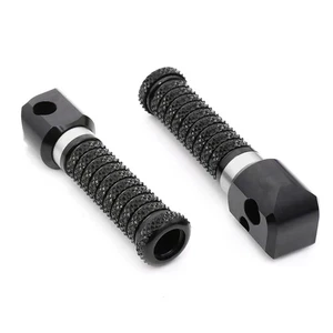 RRING Silver Grip Rear Foot Pegs For Aprilia Tuono 1000R 05 06 07 08 09 10 - Picture 1 of 4