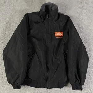 Public Storage Jacket Mens Small Black WearGuard Fleece Lined Full Zip Employee - Picture 1 of 6