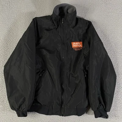 Public Storage Jacket Mens Small Black WearGuard Fleece Lined Full Zip Employee - Image 1 of 4