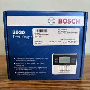 NEW SEALED Bosch B930 Security Text Keypad with Soft Keys - Picture 1 of 4