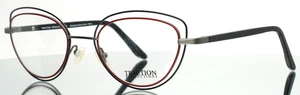 TRACTION PRODUCTIONS Olympia Rounoir Red Black Womens Eyeglasses 51-22-135 B:38 - Picture 1 of 16