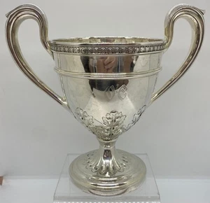 Dominick & Haff Sterling Silver Trophy Loving Cup Monogram READ - Picture 1 of 10