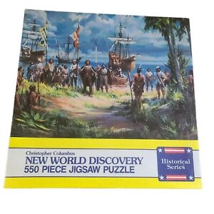 VTG Puzzle 1990 Christopher Columbus New World Discovery 550 Piece Sealed