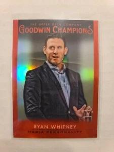 2021 UD Goodwin Champions Ryan Whitney #38 Platinum Red Refractor - Picture 1 of 2
