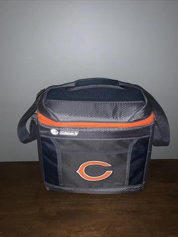 Coleman Chicago Bears NFL Soft Sided Insulated Cooler Bag 16 Can Capacity Lunch Cover