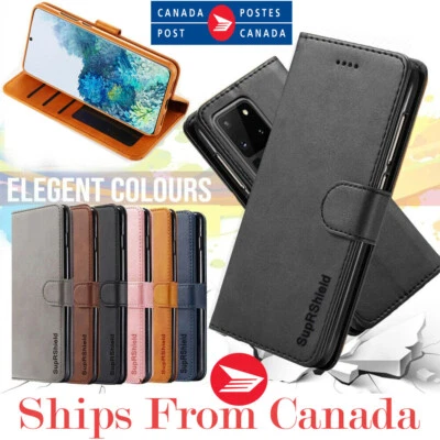 For Samsung Galaxy S20 S21 FE Ultra S20 Plus Wallet Case Leather Flip Back Cover - Image 1 of 4