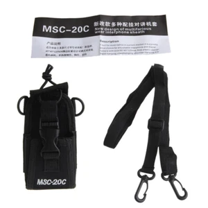 Radio Pouch Walkie Talkie Holder Waist Belt Pack Portable Carry Bag Organizer - Zdjęcie 1 z 8