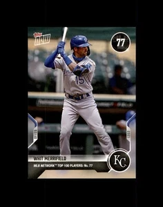2021 Topps Now Top 100 #MN-77 Whit Merrifield Kansas City Royals - Picture 1 of 1