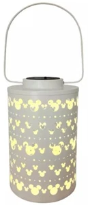 Disney 11 in H Mickey Mouse White Silhouette Cut Out Solar Lantern NWT - Picture 1 of 2