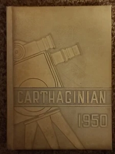 1950 CARTHAGE MISSOURI HIGH YEARBOOK "THE CARTHAGINIAN" - Picture 1 of 9