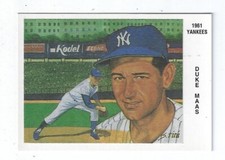 1993-94 Z Silk Cachets Covers Postcards Lithos 1961 Yankees Duke Maas