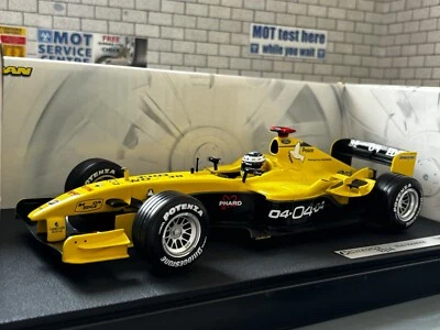 1:18 *BOXED* HOT WHEELS F1 Formula 1 JORDAN EJ14 Nick Heidfeld 2004 Model Car - Image 1 of 4