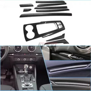 Carbon Interior Trims Console Dash Door Panel For Audi A3 8V S3 RS3 2014 2015-18 - Bild 1 von 9