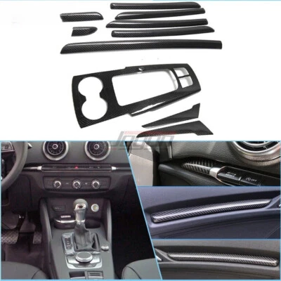 Carbon Interior Trims Console Dash Door Panel For Audi A3 8V S3 RS3 14-18 Left - Image 1 of 4