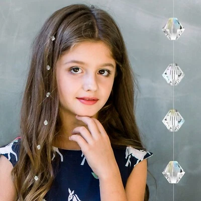 Kristall Strähne Haarschmuck Clip-in Hair Extensions Crystal Haarverlängerung  - Bild 1 von 4