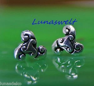 1 Par Pendientes Triskele - Pendientes Joyería Plata 925 - Imagen 1 de 2