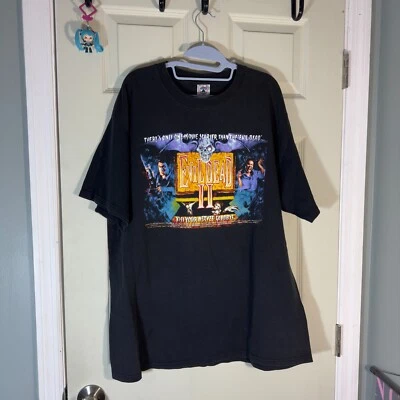 Camiseta Negra De Colección Evil Dead II 2 Talla XL Sam Rami Película de Terror Promo Póster Años 90 Foto 1 de 4