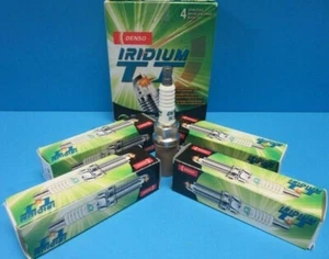 New Denso Iridium TT Spark Plugs 4702 IK20TT Preset Gap Pack Of 4 - Bild 1 von 8