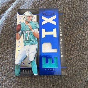 RYAN TANNEHILL E 2016 Certified Mirror Blue Epix Dual Jersey Relic!!  28/50!!!