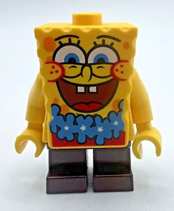 Lego bob036 SPONGEBOB - BLUE LEI SpongeBob SquarePants Minifigure FAST SHIPPING! - Picture 1 of 4