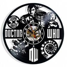 Doctor Who Vinyl Wall Clock Gift Birthday Holiday Art Home Room Decor Design