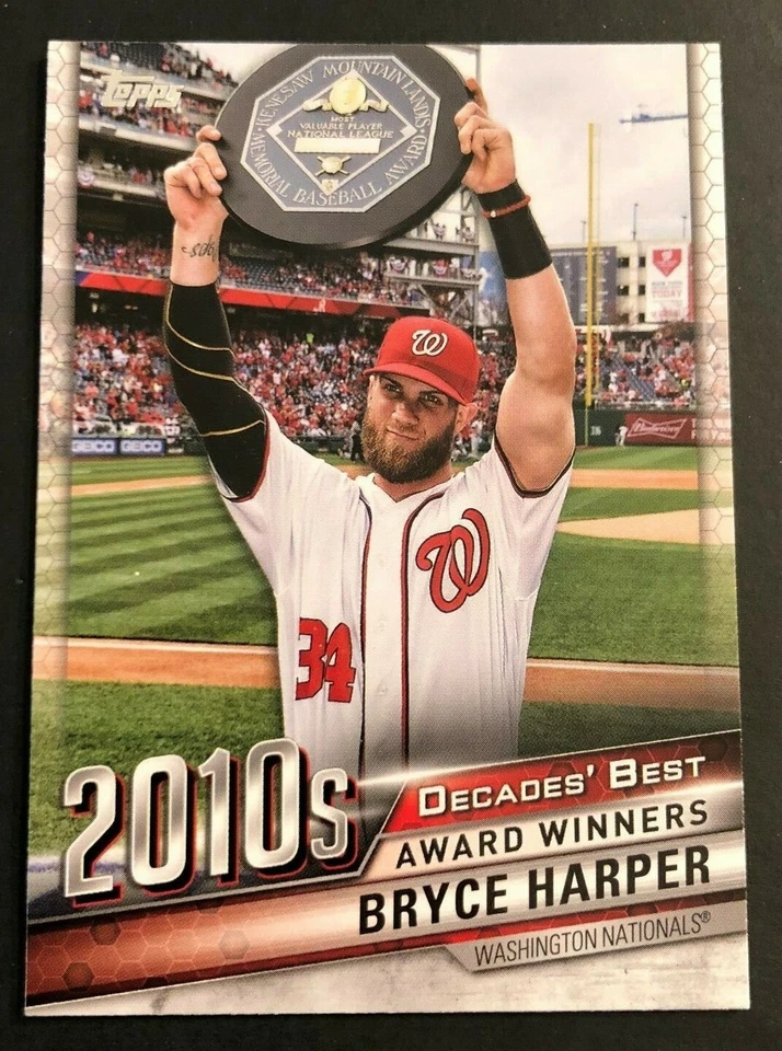 2020 Topps Series 1 Decades Best 2010s BRYCE HARPER Nationals #DB-96 - Image 1 of 1