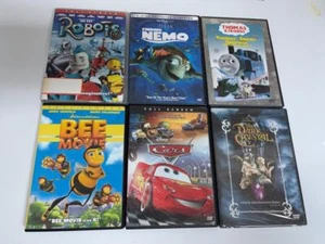 6 DREAMWORKS & DISNEY MOVIES BEE MOVIE,CARS,ROBOTS,FINDING NEMO,THOMAS THE TRAIN - Imagen 1 de 1