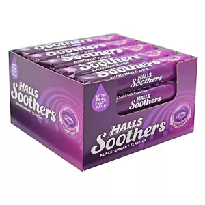 HALLS Soothers Blackcurrant Flavour 20 x 45g Full Box - Picture 1 of 1