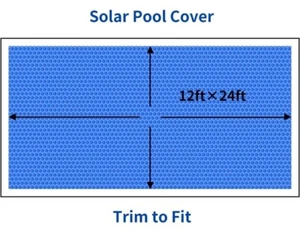 Copertura piscina solare, rettangolo 12 mil 12 x 24 piedi per piscine interrate, serie 1200 bl - Foto 1 di 5