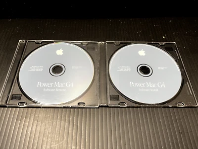 Software Apple Power Mac G4 restaurar e instalar discos CD versión 9.0.4 CD vintage Foto 1 de 4