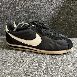 Nike Classic Cortez Nylon OG Trainers Mens UK 11 EU 46 Black Sneakers - Picture 1 of 12