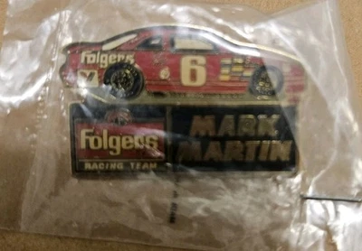Mark Martin #6 Folgers Racing Team Pin - Image 1 of 2