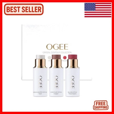 Luxurious Crystal Contour Collection: Organic Face Stick Trio for Flawless Skin - Image 1 of 4