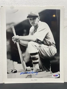 Bill Terry New York Giants Signed 8x10 PSA/DNA - Picture 1 of 3
