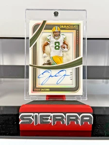 2024 Panini Immaculate Football Josh Jacobs Shadowbox On Card Auto /49 #IL-JJS - Picture 1 of 7
