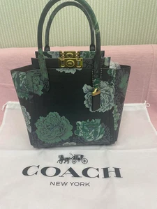 COACH Troop Tote KaffeFassete Collaboration Model Floral 78438 Limited Edition - Picture 1 of 7
